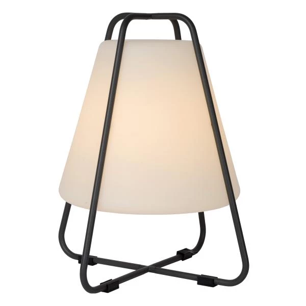 Lucide PYRAMID - Oplaadbare Tafellamp Buiten - Accu/Batterij - LED Dimb. - 1x2W 2700K - IP54 - Antraciet - detail 2
